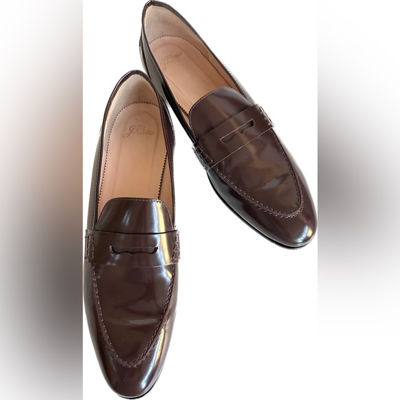 J. Crew Shoes - J. Crew Academy Penny Loafers Burnished Beet Sz 11
